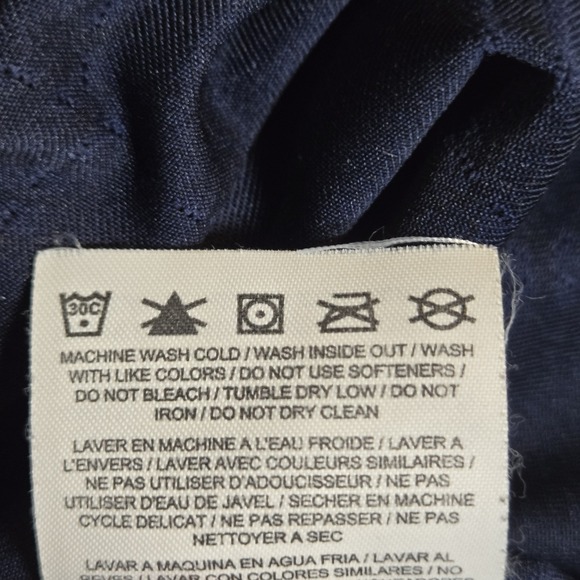 Nike Golf Tour Performance Mens Large Navy Blue Diamond Shrt Sleeve Polo Dri-Fit - Picture 10 of 10